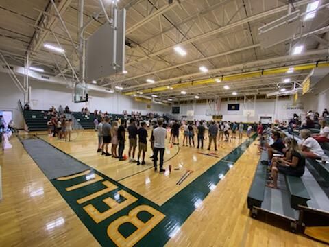 First day of school in the BFA gym